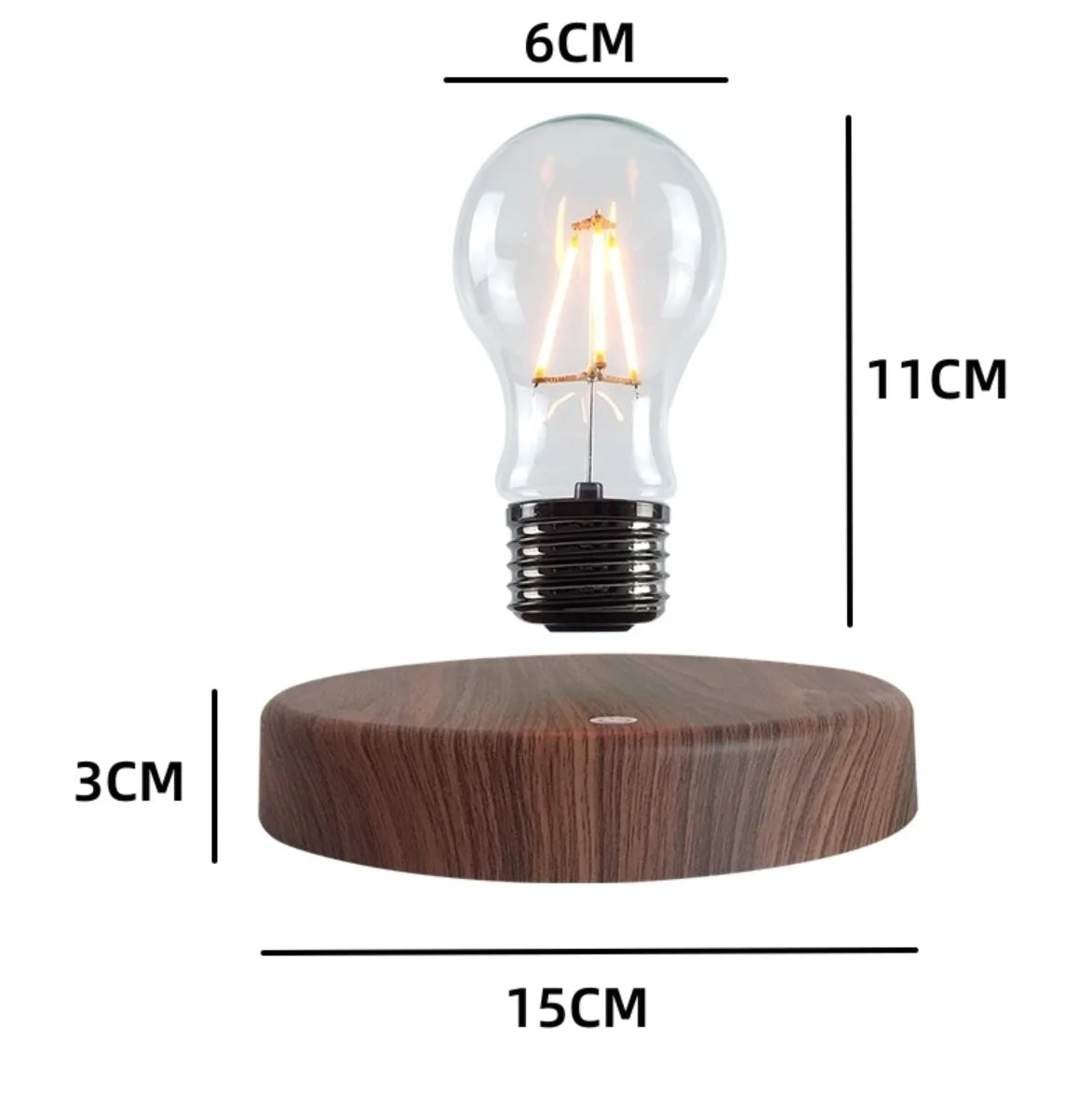 Levitating Desk Lamp floating against the sky