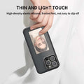 E-Ink Phone Case in hand with changeable back display by Everstock Goods