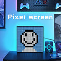 Pixel Art Ambient Lamp glowing on a desk by Everstock Goods