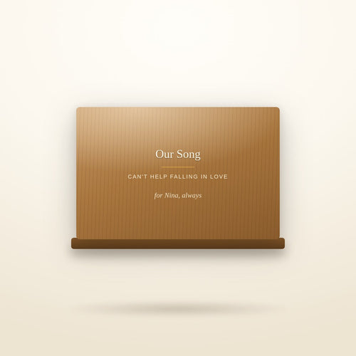 Engraved Music Box, Personalized Wooden Keepsake by Everstock Goods