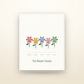 Family Meadow Print, Personalized Birth Flower Keepsake by Everstock Goods