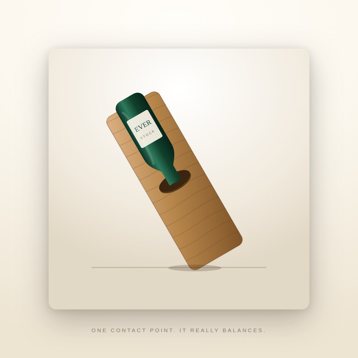 Gravity Bottle Stand illustration