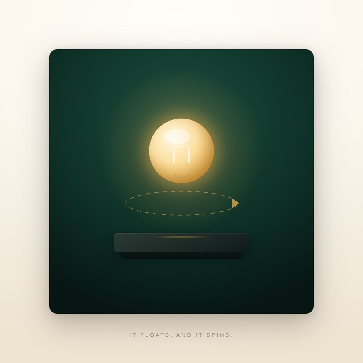 Levitating Desk Lamp illustration