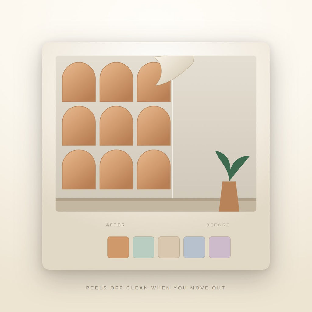 Peel and Stick Wall Kit illustration